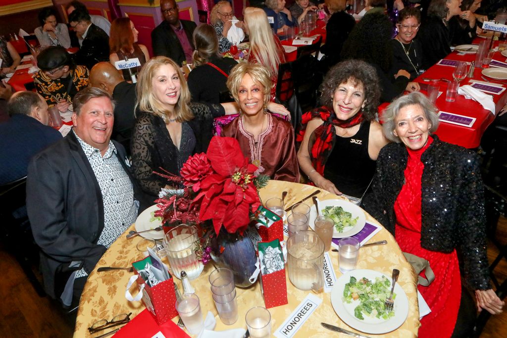 Honorees Table:  Tony Waag, Mary McCatty, Mercedes Elllington, Sue Samuels and Susan Sigrist