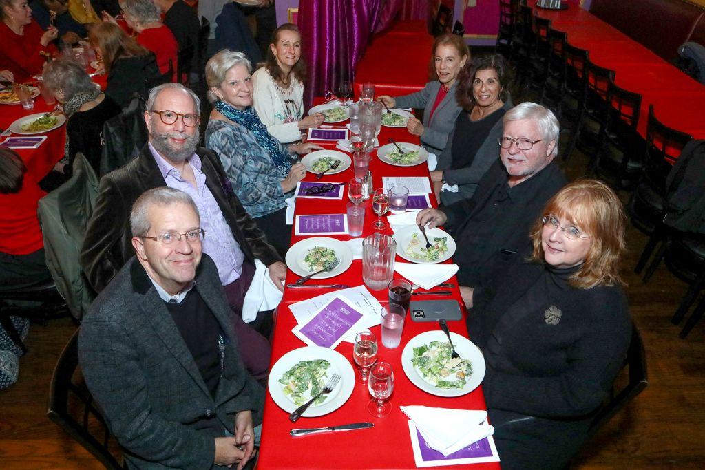 Mixed table with Danny Sherman, Robert Sacheli, producer Ed Gaynes and wife Pam, Kathleen Duffy and more Sue Samuels fans!