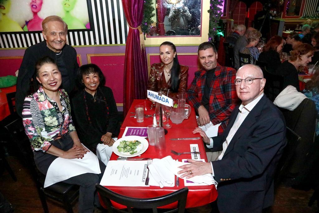 The Ahumada table, with Laine Sakakura, DO40 prez John Sefakis, Baayork Lee, Brian AlbertAnd friends