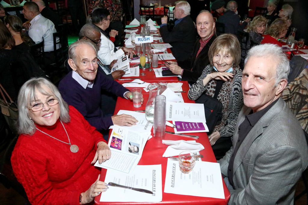 Part of the Joanna Rush tables, with Lynne Taylor Corbett, Kevin Winkler, Damon Evans,Lawrence Leritz and Edmund Gaynes