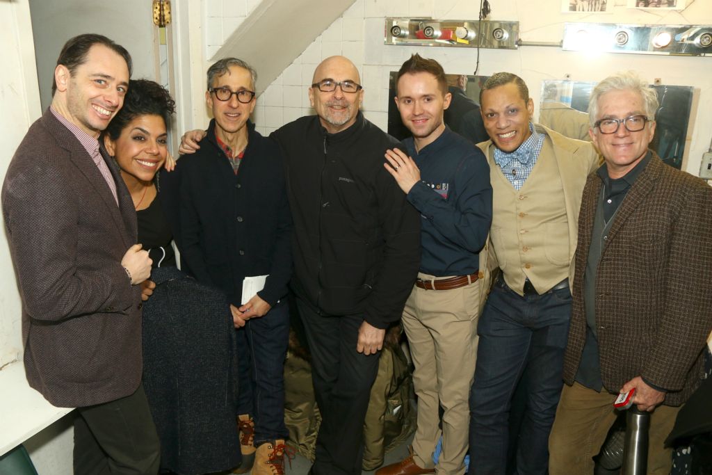 Backstage with Raffaele Morra, Isabel Martinez, Roy Fialkow, Tory Dobrin, Chase Johnsey, Robert Carter and Peter Richards