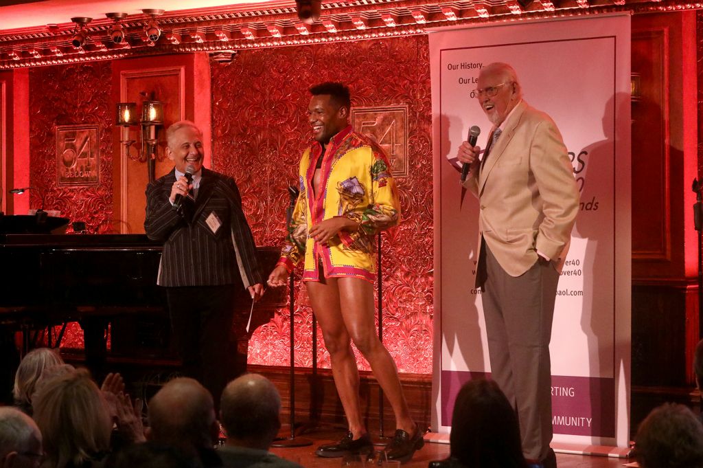 DO40 prez John Sefakis, Aries Evans in Versace Shirt to be auctioned off, and Jim Brochu